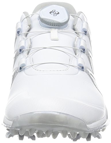 adidas W Adipower Boost Boa Zapatos de Golf para Mujer, Blanco/Plata, 40.6