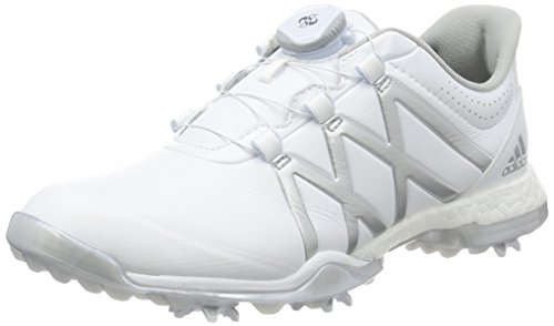 adidas W Adipower Boost Boa Zapatos de Golf para Mujer, Blanco/Plata, 40.6