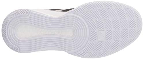 adidas Women's Crazyflight Volleyball Shoe, White/Black/Grey, 7