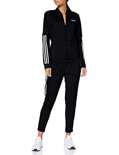 adidas WTS BACK2BAS 3S Chándal, Mujer, Negro (Black/Black/White), L