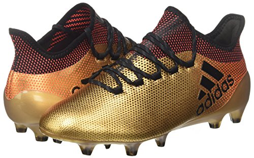 Adidas X 17.1 FG, Botas de fútbol Hombre, Amarillo (Ormetr/Negbas/Rojsol 000), 42 2/3 EU