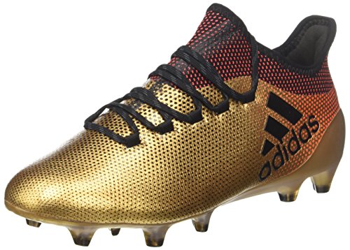 Adidas X 17.1 FG, Botas de fútbol Hombre, Amarillo (Ormetr/Negbas/Rojsol 000), 42 2/3 EU
