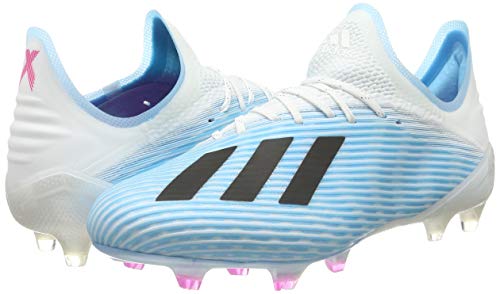 adidas X 19.1 FG, Zapatillas de Fútbol Hombre, Azul (Bright Cyan/Core Black/Shock Pink Bright Cyan/Core Black/Shock Pink), 48 EU