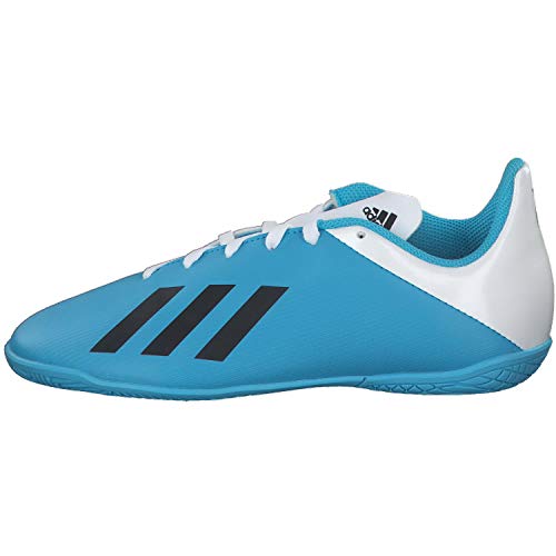 Adidas X 19.4 IN J, Botas de fútbol Unisex niño, Multicolor (Bright Cyan/Core Black/Shock Pink 000), 30 EU