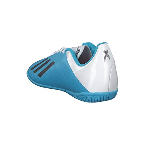 Adidas X 19.4 IN J, Botas de fútbol Unisex niño, Multicolor (Bright Cyan/Core Black/Shock Pink 000), 30 EU