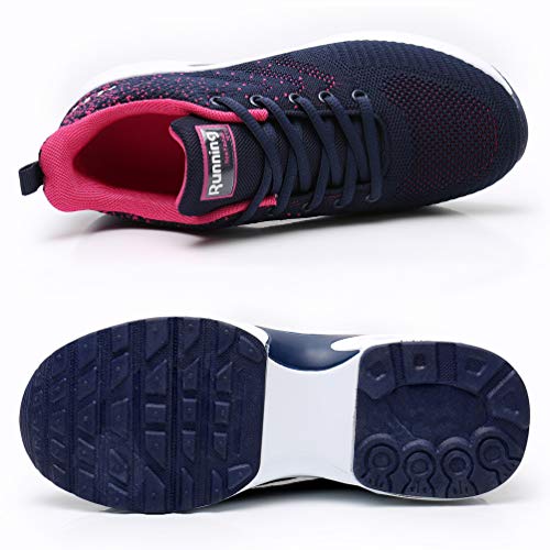 AFFINEST Zapatos para Correr para Mujer Air Zapatillas de Running Ligero y Transpirable Sneakers y Asfalto Aire Libre y Deportes Calzado Azul 40