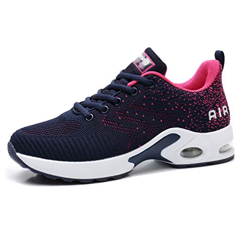 AFFINEST Zapatos para Correr para Mujer Air Zapatillas de Running Ligero y Transpirable Sneakers y Asfalto Aire Libre y Deportes Calzado Azul 40