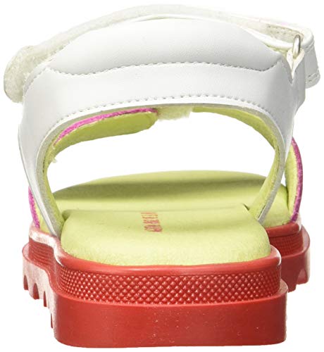 Agatha Ruiz de la Prada 192945, Sandalias con Punta Abierta Niña, Blanco (Blanco Y Chicle (Mat Y Sauvage) B), 26 EU
