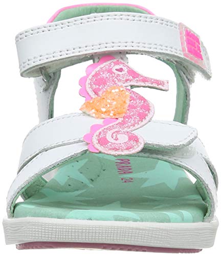 Agatha Ruiz de la Prada 202951, Sandalias con Tira a T para Niñas, Blanco (Blanco (Sauvage) B), 33 EU