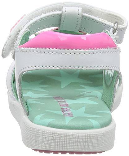 Agatha Ruiz de la Prada 202951, Sandalias con Tira a T para Niñas, Blanco (Blanco (Sauvage) B), 33 EU