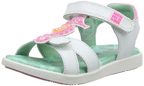 Agatha Ruiz de la Prada 202951, Sandalias con Tira a T para Niñas, Blanco (Blanco (Sauvage) B), 33 EU