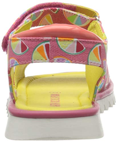 Agatha Ruiz de la Prada 202961, Sandalias con Punta Abierta para Niñas, Rosa (Coral Y Mandarinas (Textil Y Estampado) Paprika), 30 EU