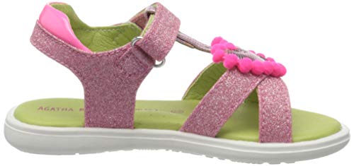 Agatha Ruiz de la Prada 202965, Sandalias con Tira a T Niña, Rosa (Rosa (Mat) Paprika), 33 EU