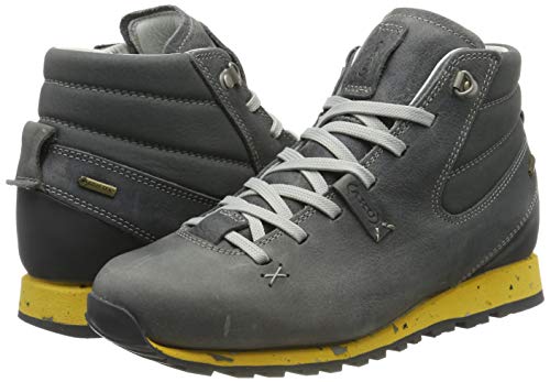 AKU Bellamont G Mid FG G, Zapatos de High Rise Senderismo Mujer, Gris (Grey/Yellow 035), 40 EU