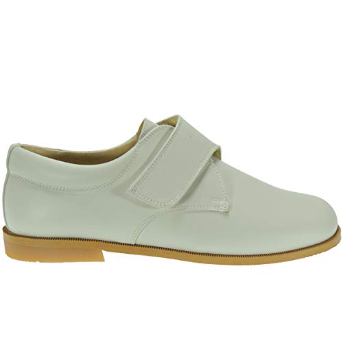 ALADINO 1015 Zapato Comunión en Piel y Velcro para Niño BEIG Talla 34