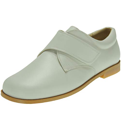 ALADINO 1015 Zapato Comunión en Piel y Velcro para Niño BEIG Talla 34