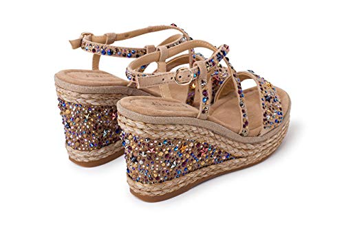 Alma en Pena Cuña Beige ESPONTANEA para Mujer V20281 - Talla: 38