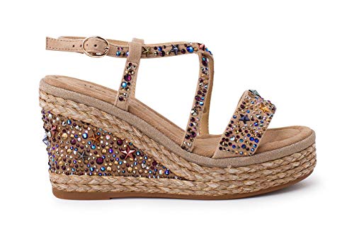 Alma en Pena Cuña Beige ESPONTANEA para Mujer V20281 - Talla: 38
