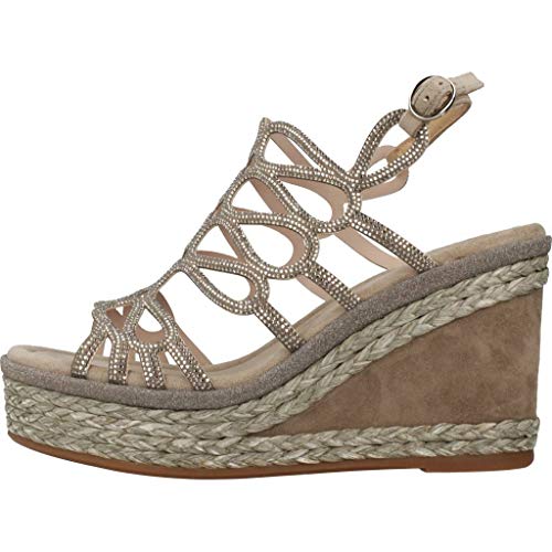 Alma en Pena Cuña Beige Sonriente para Mujer V20271 - Talla: 38