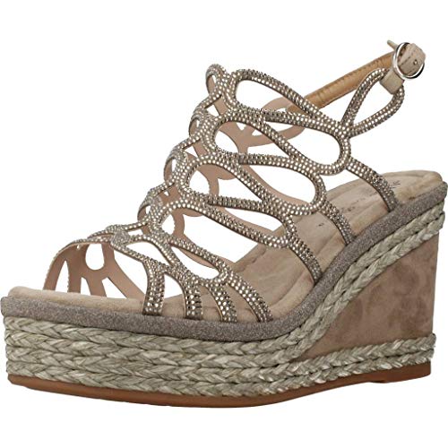 Alma en Pena Cuña Beige Sonriente para Mujer V20271 - Talla: 38