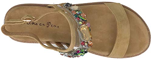 Alma en Pena V20470 Sand, Sandalias, Mujer, 38 EU