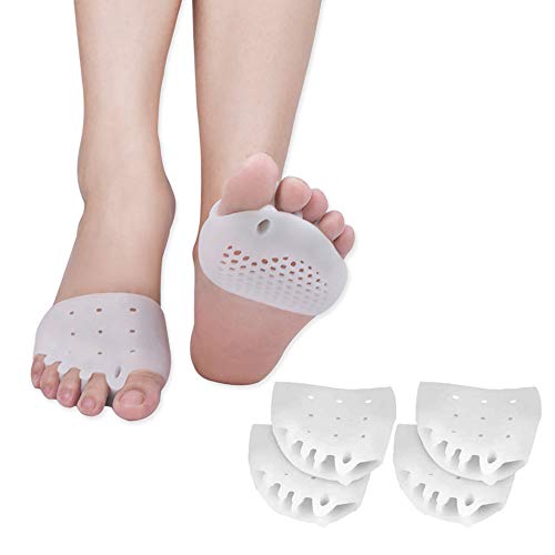 Almohadillas metatarsales, separador de dedos, separadores de dedos de gel metatarso, nuevo material, almohadillas para antepiés, separadores de dedos, mejor para pies diabéticos, dolor de antepié