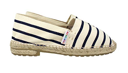 Alpargata Clásica 1190 Crudo-Marino Suela Montaña