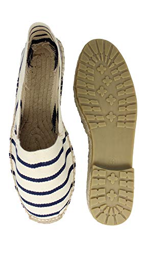 Alpargata Clásica 1190 Crudo-Marino Suela Montaña