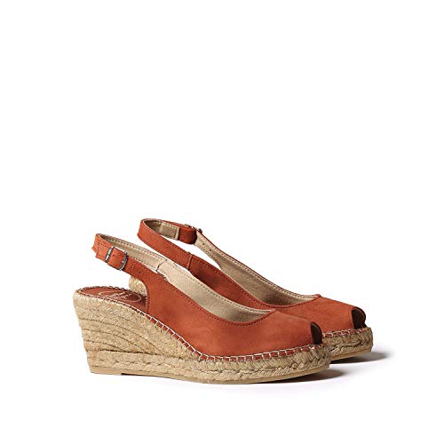 Alpargata para Mujer en Ante - CALPE Brandy, 36 EU