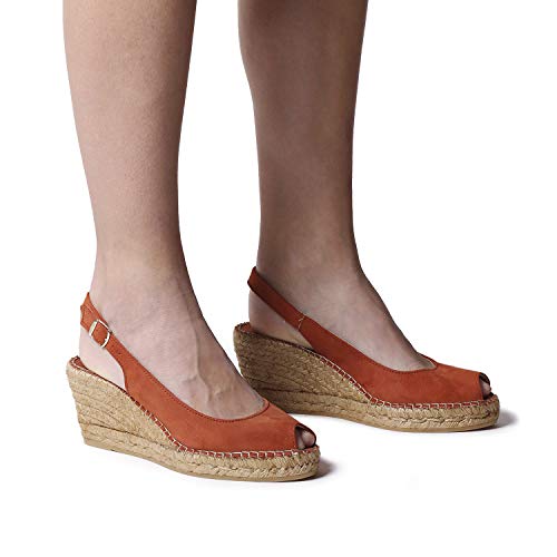 Alpargata para Mujer en Ante - CALPE Brandy, 36 EU