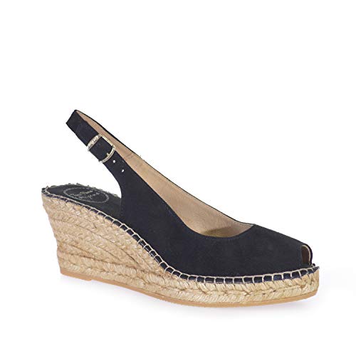 Alpargata para Mujer en Ante - CALPE Negro, 39 EU