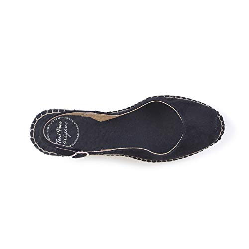 Alpargata para Mujer en Ante - CALPE Negro, 39 EU