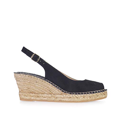 Alpargata para Mujer en Ante - CALPE Negro, 39 EU