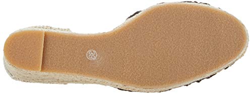 Alpargatas con tacón de cuña de Encaje de Mezclilla clásico para Mujer con Tiras con Cordones Blacklace37