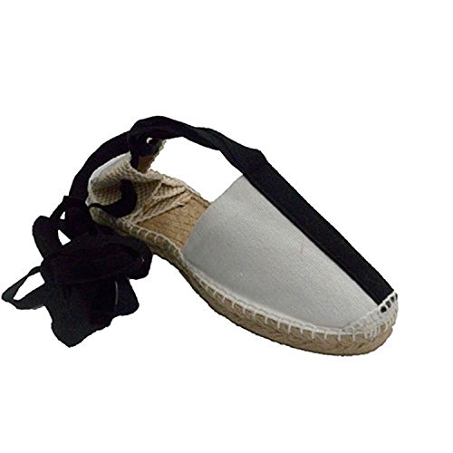 Alpargatas de Cintas Pastor Bailes regionales Made in Spain en Blanco Talla 39