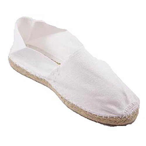 Alpargatas de Esparto Plana Made in Spain en Blanco Talla 37