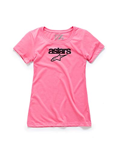 Alpinestar Women's Heritage Blaze tee Camiseta de Manga Corta con Logo de Corte Moderno, Mujer, Pink, XXL