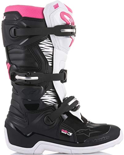 Alpinestars Stella Tech 3 - Botas de Motocross para Mujer (Talla 39), Color Negro
