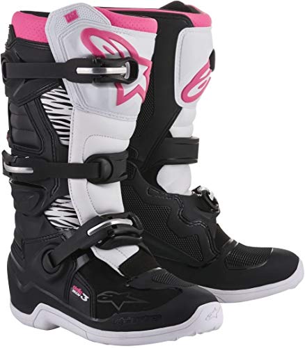 Alpinestars Stella Tech 3 - Botas de Motocross para Mujer (Talla 39), Color Negro
