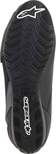 Alpinestars Zapatos de moto Stella Faster-3 Drystar para mujer, negro/gris oscuro/fucsia, 5.5