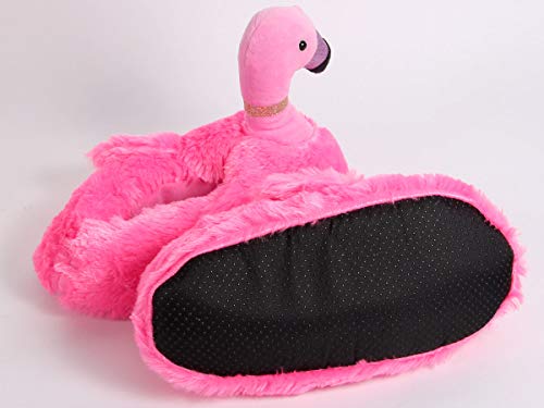 Alsino Zapatillas de Casa | Flamenco | Talla única | 40-42 | Suaves | Calentitas | Antideslizantes | Peluche | para Mujeres y Niñas, Fucsia, 40-42