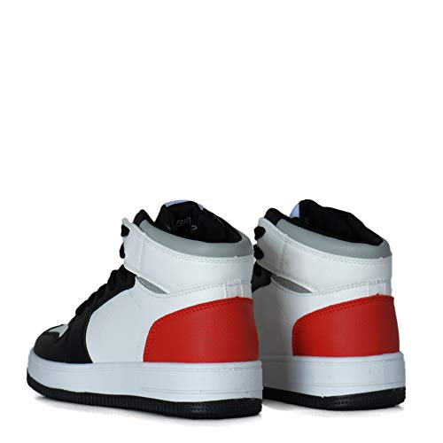 Altamoda Zapatillas Baloncesto para Mujer Botin Deportivo Basketball Blancas (40)