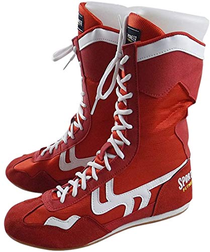 Alto Top Zapatos de Boxeo Boxeador Botas para Hombres Mujeres Niños