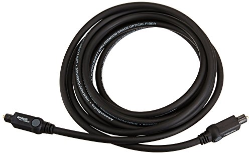 Amazon Basics - Cable óptico de audio digital Toslink (3 m)