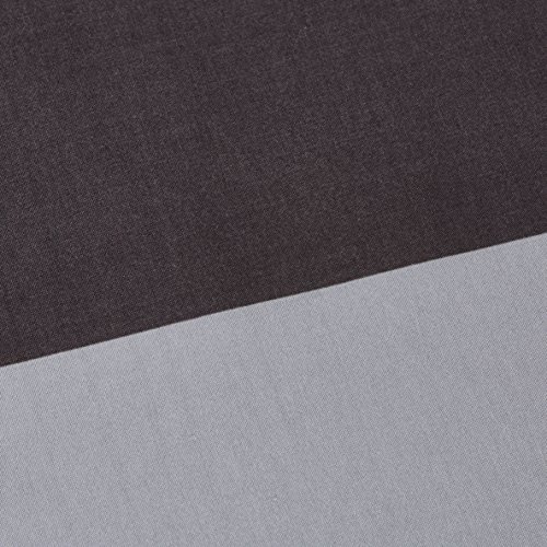 Amazon Basics - Juego de funda nórdica de microfibra ligera de microfibra, 230 x 220 cm, Rojo raya (Red Simple Stripe)