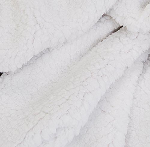 Amazon Basics – Manta de tela sherpa y microvisón, 150 x 200 cm, Beis