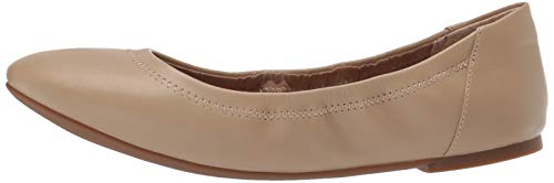 Amazon Essentials Belice Ballet Flat Zapatos Bailarinas, Beige, 41 EU
