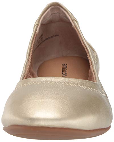 Amazon Essentials Belice Ballet Flat Zapatos Bailarinas, Dorado, 38 EU
