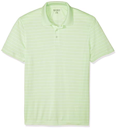 Amazon Essentials - Polo de golf de corte entallado y secado rápido para hombre, Verde (Lime Green), US XXL (EU XXXL - 4XL)