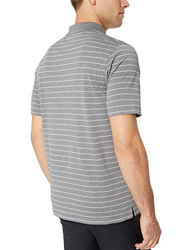 Amazon Essentials – Polo de golf de corte recto y secado rápido para hombre, Gris (Medium Gray Heather), US XL (EU XL - XXL)
